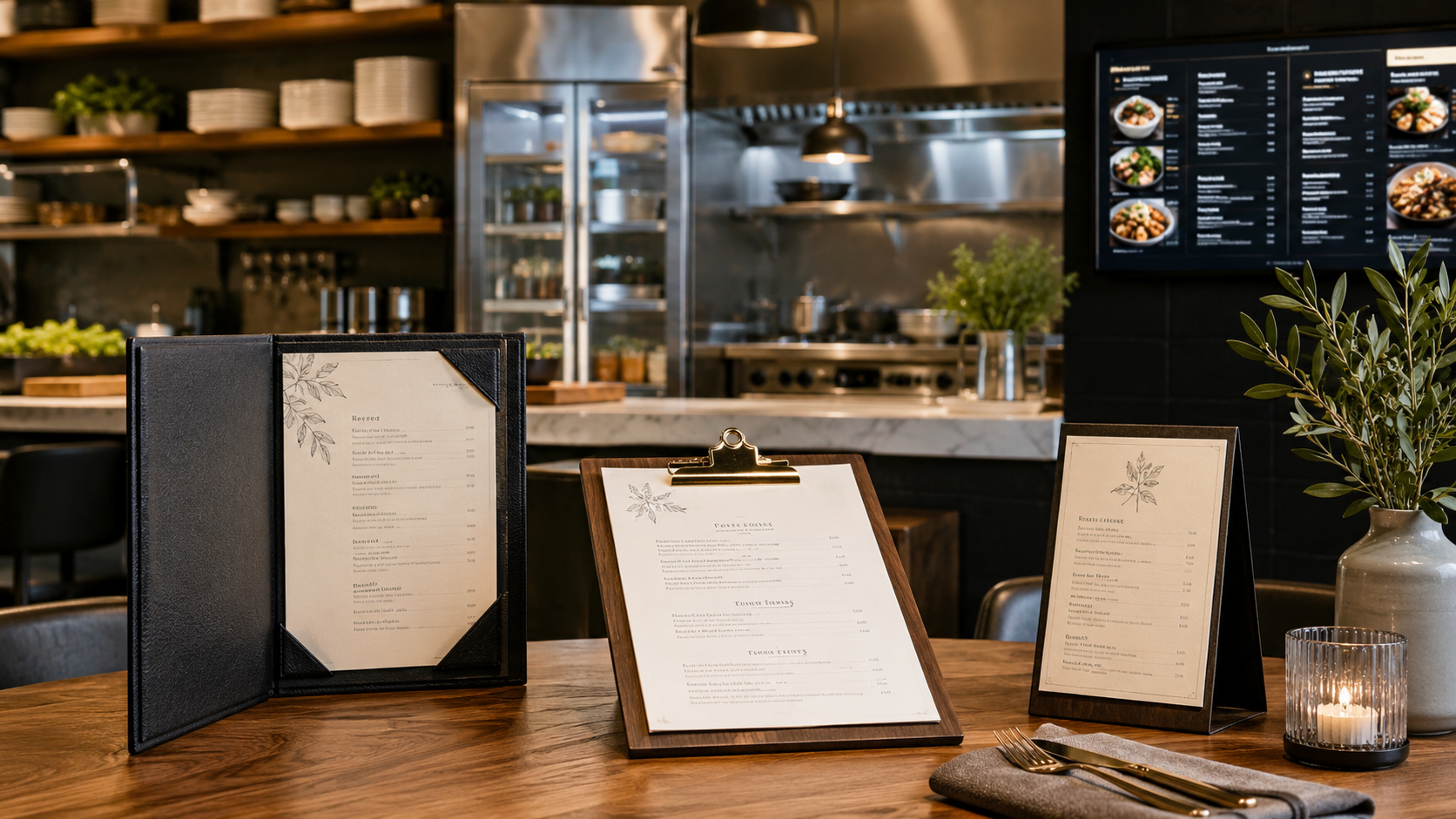 restaurant menu types