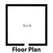 Norlake FT1010-X Fast Trak 10' x 10' x 6' 7" Indoor Walk-In Cooler (Box Only)