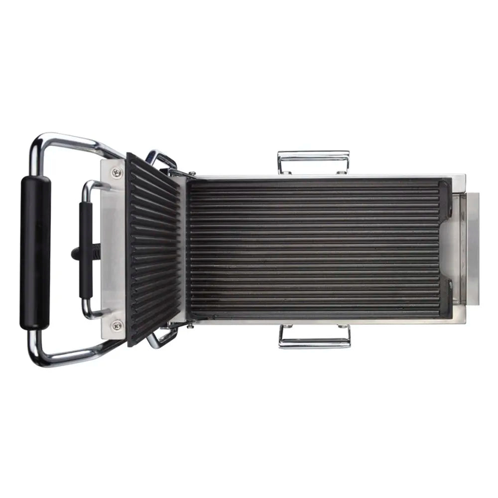 Waring WPG200 Single Commercial Panini Press w/ Cast Iron Grooved Plates, 120v