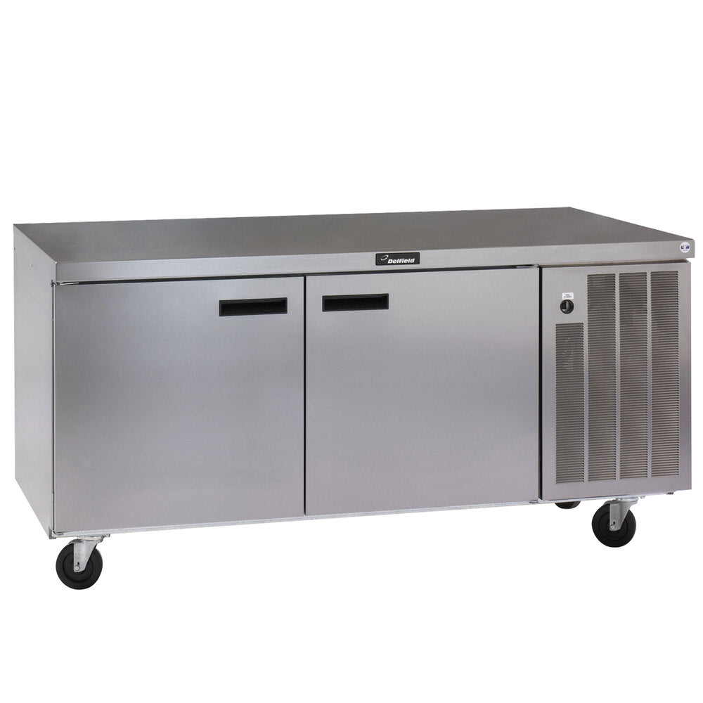 Delfield 18672BUCMP 72" ADA Height Undercounter Refrigerator with 4" Casters