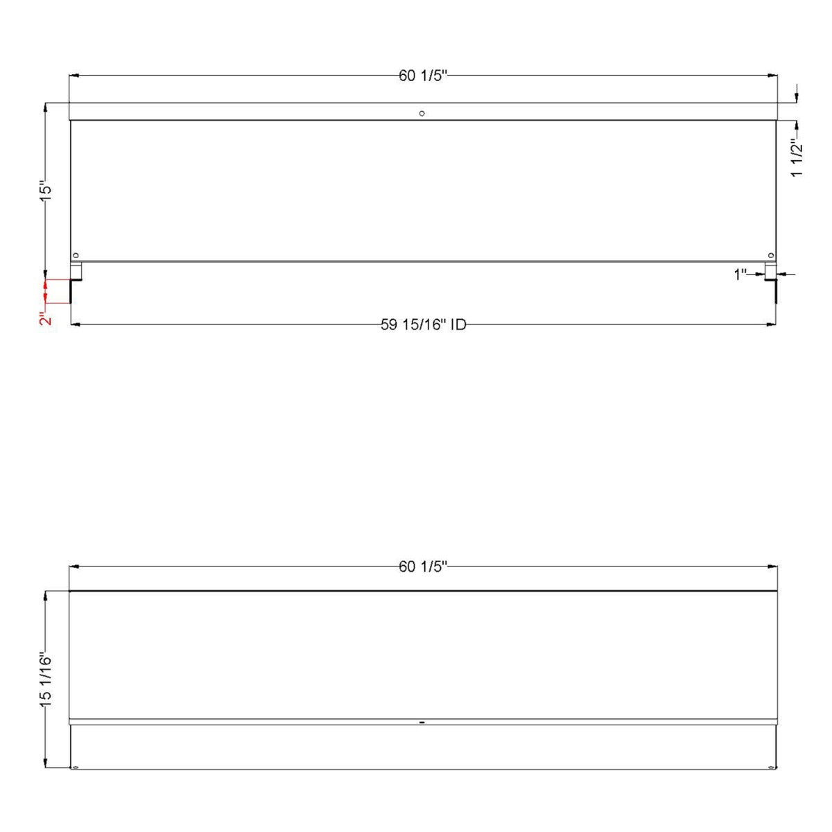 Prepline SG-1560-S 60" Angled Sneeze Guard for CBT60