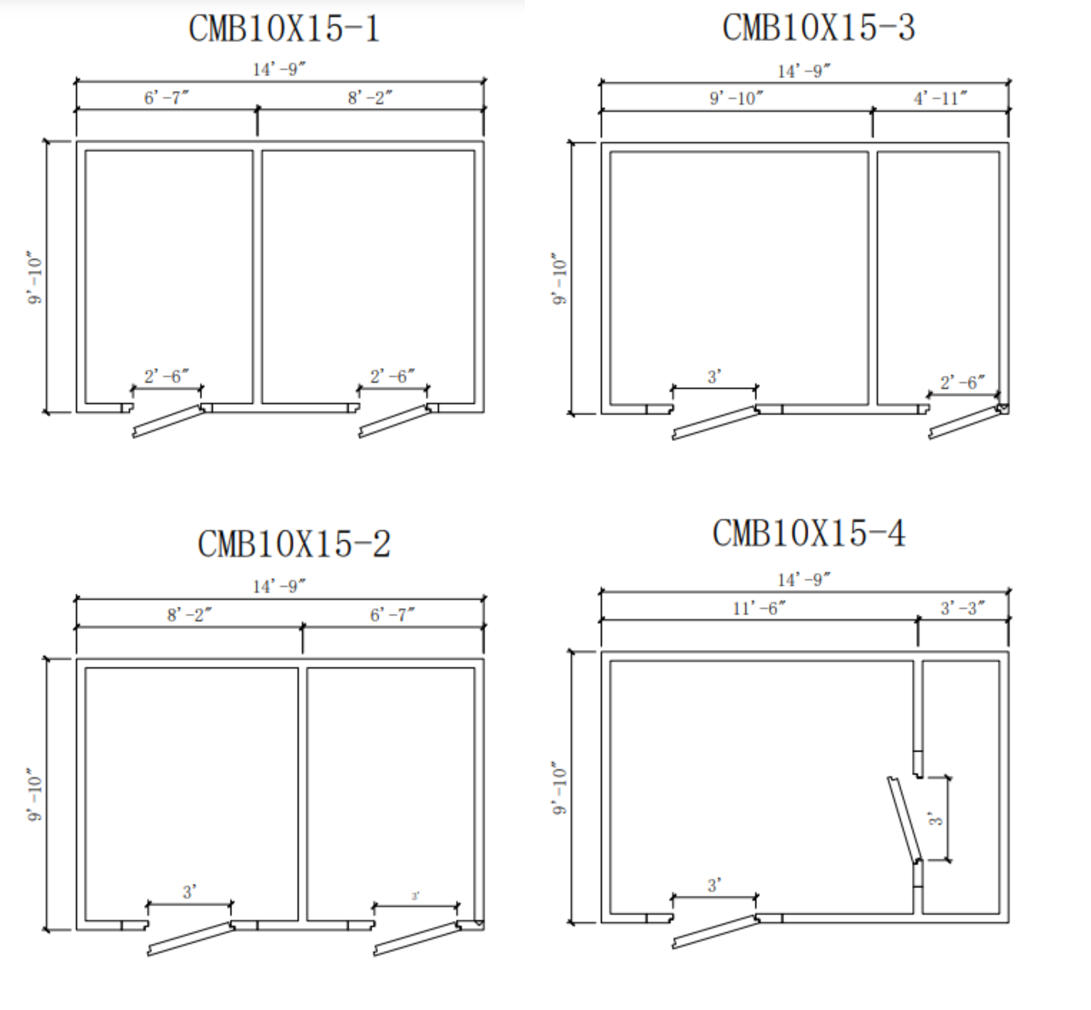 Astra 10 x 15 Walk-In Combo Cooler & Freezer With Floor + Top Mount Refrigeration CMB10X15-12C3F-T
