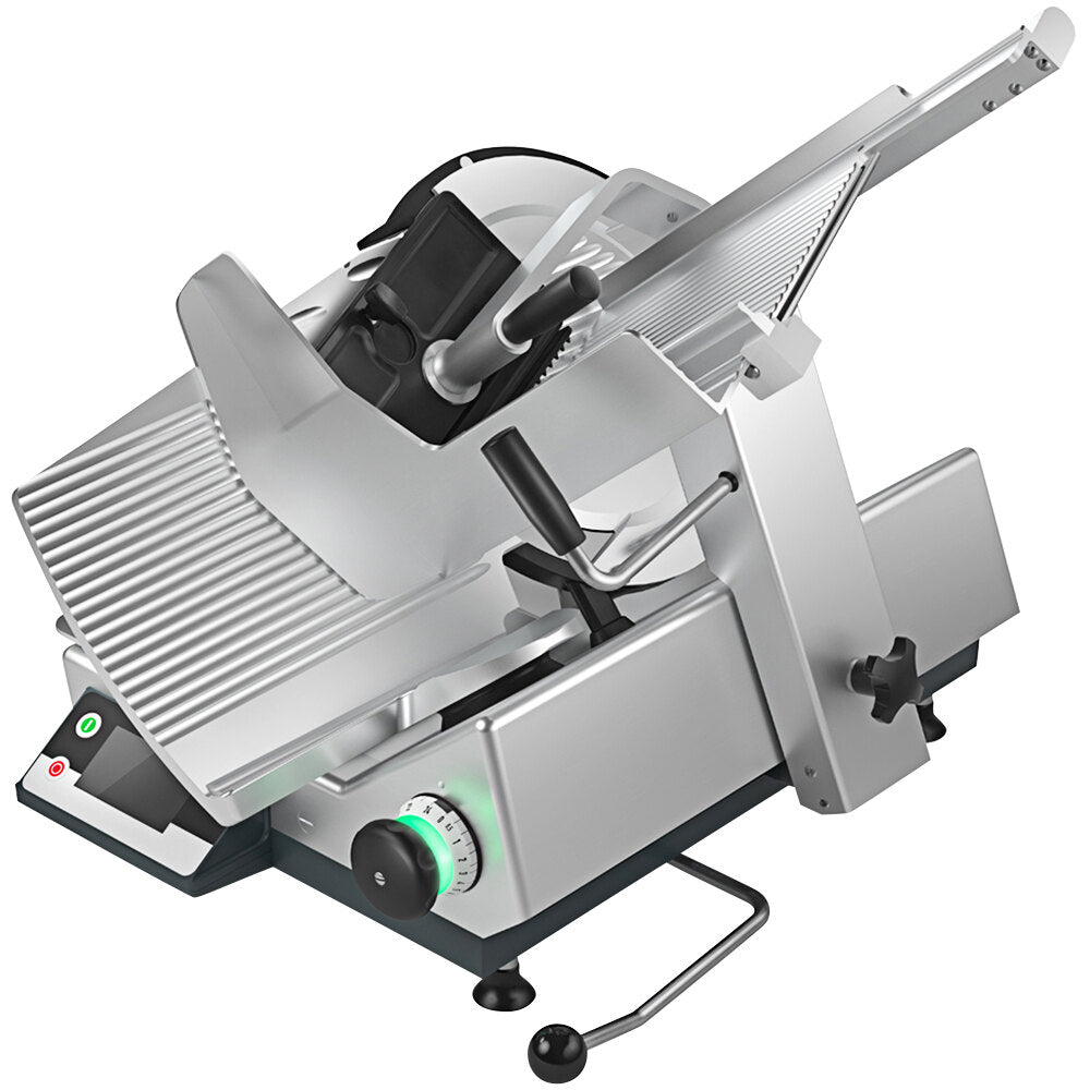 Bizerba GSP H I W-90 13" Manual Gravity Feed Meat Slicer with 6.6 lb. Digital Portion Scale - 1/2 hp