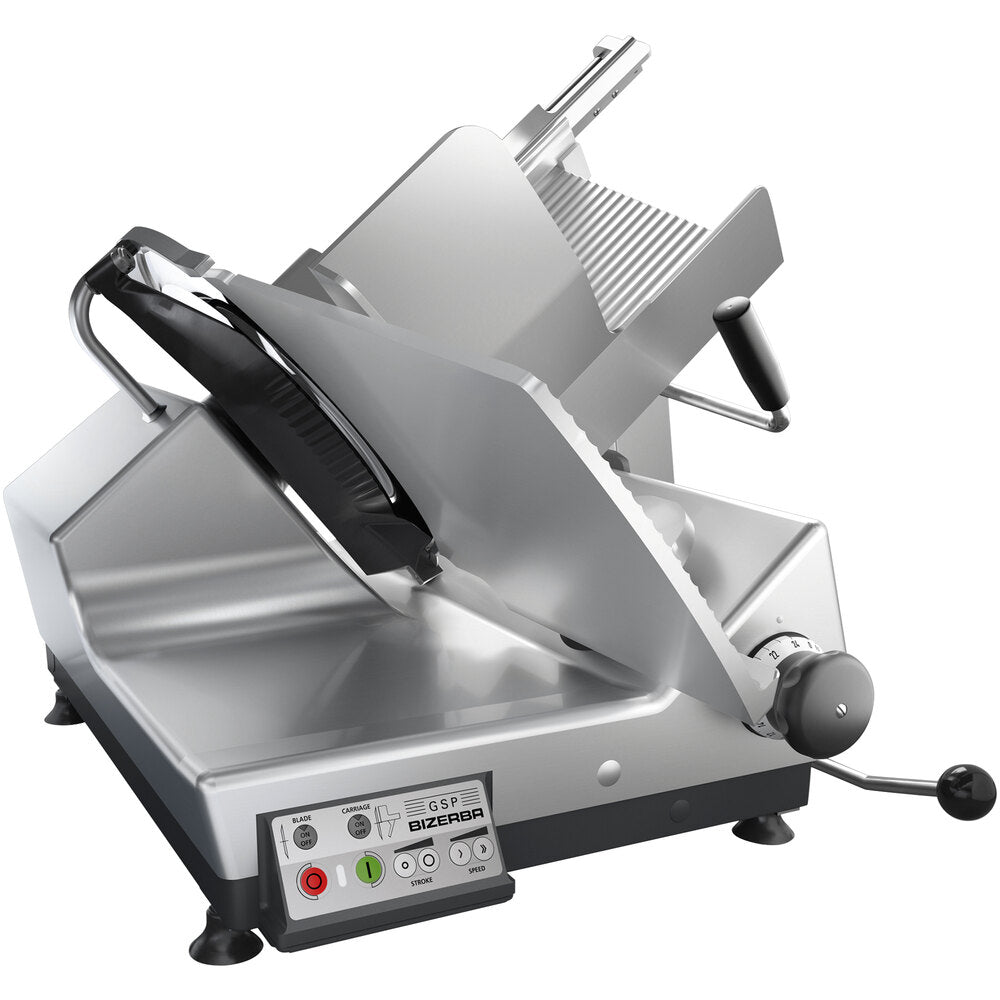 Bizerba GSP HD I 150-60HZ-220V 13" Heavy-Duty Illuminated Automatic Gravity Feed Meat Slicer - 1/2 hp, 220V