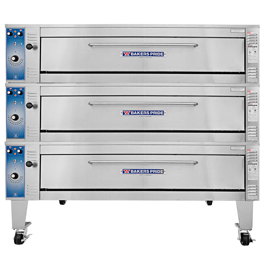 Bakers Pride EP-3-8-5736 Pizza Deck Oven – 3 Decks, 57-inch Deck, Electric, 240V, 1-Phase