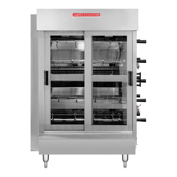 American Range ACB-4 Liquid Propane Countertop Rotisserie with 4 Spits - 35,000 BTU
