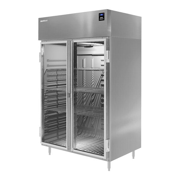 Delfield 6051XL-G 51.125-Inch Reach-In Glass Door Refrigerator — 2 Doors