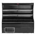 Howard McCray SC-M32E-4-B-LED 32E Series 50" Black 3-Shelf Vertical Open Air Curtain Meat Merchandiser - 115/208-230V