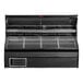 Howard McCray SC-P32E-4S-B-LED 32E Series 50" Black 1-Shelf Vertical Open Air Curtain Produce Merchandiser - 115V