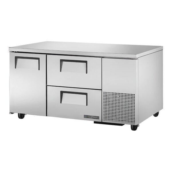 True TUC-60-32D-2-HC 60 1/4" Undercounter Refrigerator with One Door and Two Drawers