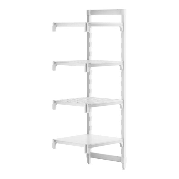 Cambro CPA212464VS4480 Camshelving Premium Vented/Solid 4-Shelf Add-On Unit - 21" x 24" x 64"