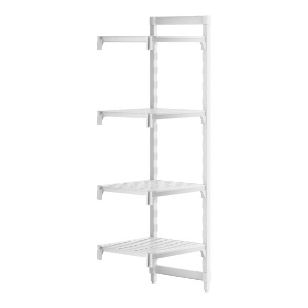 Cambro CPA212472V4480 Camshelving Premium Vented 4-Shelf Add-On Shelving Unit - 21" x 24" x 72"