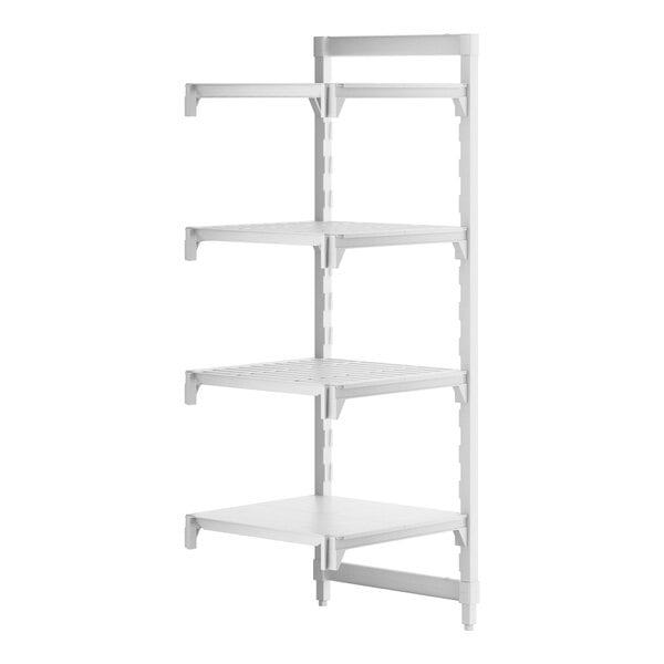 Cambro CPA242464VS4480 Camshelving Premium 4-Shelf Vented/Solid Add On Unit - 24" x 24" x 64"