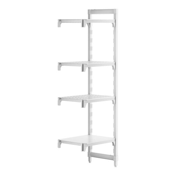 Cambro CPA182472VS4480 Camshelving Premium Vented/Solid 4-Shelf Add-On Unit - 18" x 24" x 72"