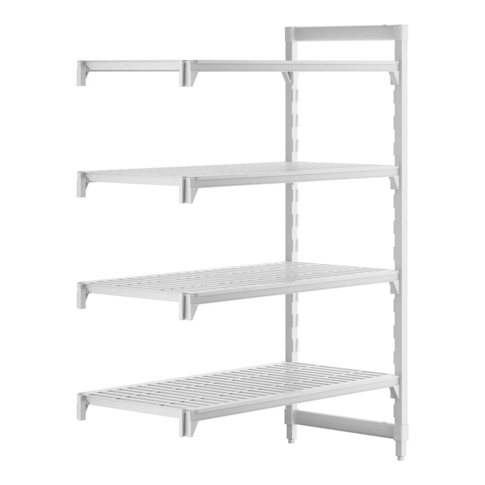Cambro CPA244864V4480 Camshelving Premium 4-Shelf Vented Add On Shelving Unit - 24" x 48" x 64"