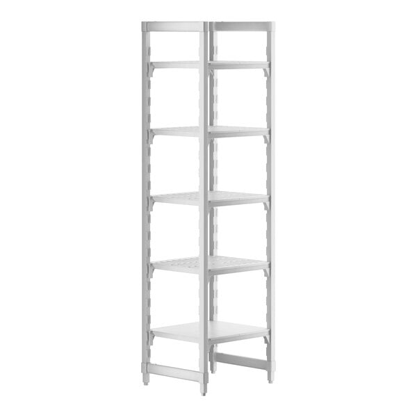 Cambro CPU212484VS5PKG Camshelving Premium 5-Shelf Vented/Solid Starter Unit - 21" x 24" x 84"