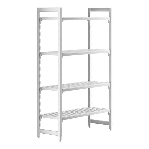 Cambro CPU184872V4480 Camshelving Premium Vented 4-Shelf Starter Shelving Unit - 18" x 48" x 72"