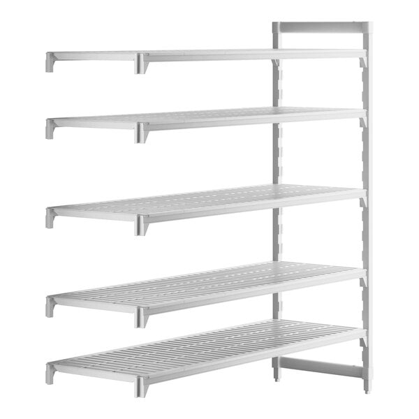 Cambro CPA247272V5PKG Camshelving Premium 5-Shelf Vented Add On Shelving Unit - 24" x 72" x 72"