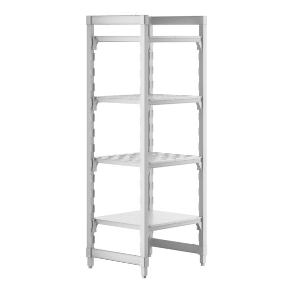 Cambro CPU212464VS4480 Camshelving Premium 4-Shelf Vented/Solid Starter Unit - 21" x 24" x 64"