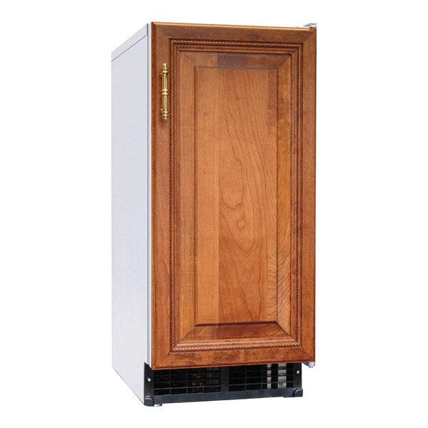 Hoshizaki AM-50BAK-DS 14 7/8" Custom Cabinet Air-Cooled Undercounter Top Hat Cube Ice Machine with 27 lb. Storage - 54 lb., 115V