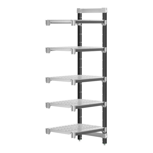 Cambro EXA182464V5480 Camshelving Elements Stationary 5-Shelf Add-On Unit - 18" x 24" x 64"