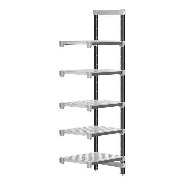 Cambro EXA182472V5480 Camshelving Elements Stationary 5-Shelf Add-On Unit - 18" x 24" x 72"