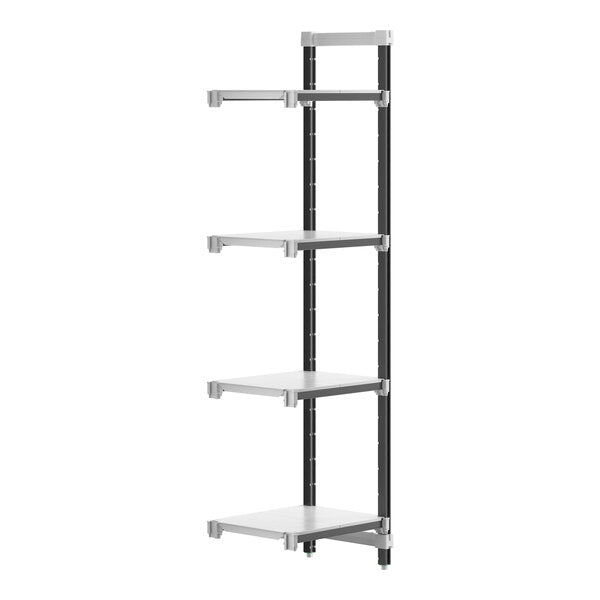 Cambro EXA182484S4480 Camshelving Elements Stationary 4-Shelf Add-On Unit - 18" x 24" x 84"