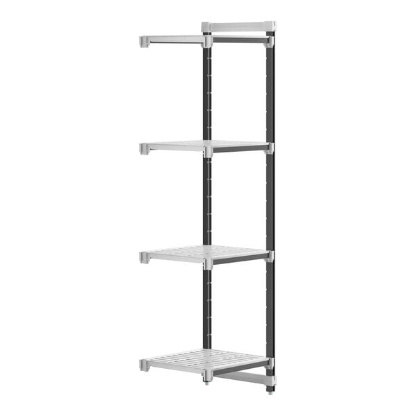 Cambro EXA212484V4480 Camshelving Elements 4-Shelf Vented Add-On Unit - 21" x 24" x 84"