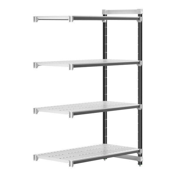 Cambro EXA244872V4480 Camshelving Elements 4-Shelf Vented Add On Unit - 24"W x 48"L x 72"H