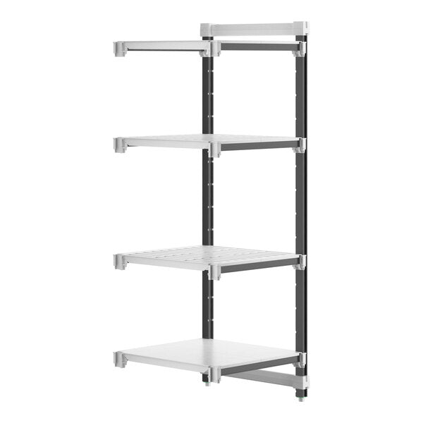 Cambro EXA242464VS4480 Camshelving Elements 4-Shelf Stationary Add-On Unit - 24"W x 24"L x 64"H