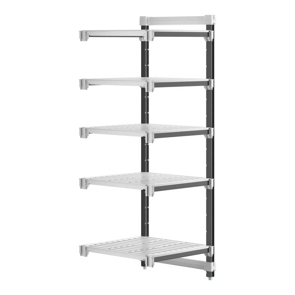 Cambro EXA242464V5480 Camshelving Elements 5-Shelf Vented Add-On Unit - 24"W x 24"L x 64"H