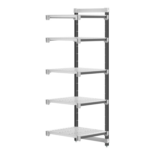 Cambro EXA242472V5480 Camshelving Elements 5-Shelf Vented Add-On Unit - 24"W x 24"L x 72"H