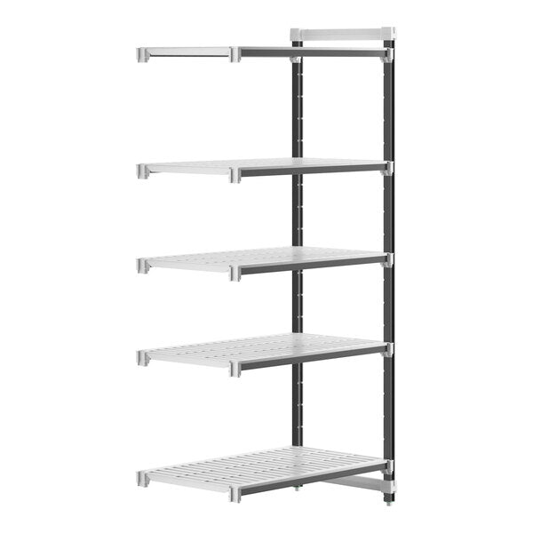 Cambro EXA244284V5480 Camshelving Elements 5-Shelf Vented Add On Unit - 24"W x 42"L x 84"H