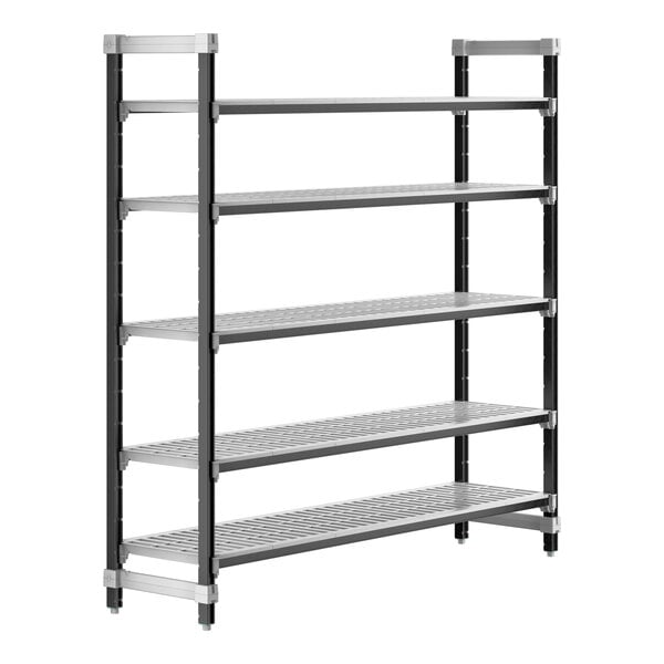 Cambro EXU187272V5480 Camshelving Elements 5-Shelf Vented Stationary Starter Unit - 18" x 72" x 72"