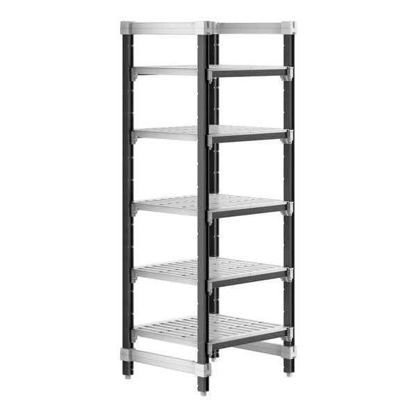 Cambro EXU212464V5480 Camshelving Elements 5-Shelf Vented Stationary Starter Unit - 21" x 24" x 64"