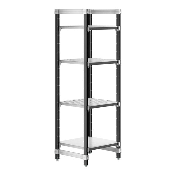 Cambro EXU212472VS4480 Camshelving Elements 4-Shelf Stationary Starter Unit - 21" x 24" x 72"