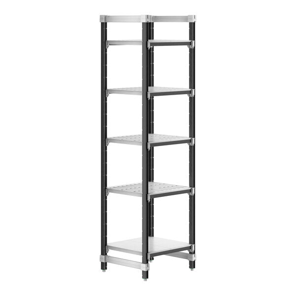Cambro EXU212484VS5480 Camshelving Elements 5 Shelves Stationary Starter Unit - 21" x 24" x 84"