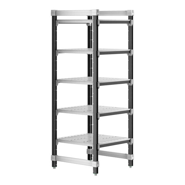 Cambro EXU242464V5480 Camshelving Elements 5-Shelf Vented Starter Shelving Unit - 24'' x 24'' x 64''