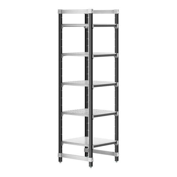 Cambro EXU242484VS5480 Camshelving Elements 5 Shelf Vented/Solid Starter Unit - 24" x 24" x 84"