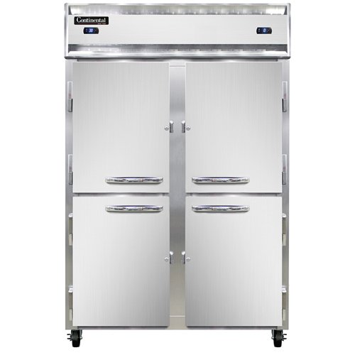 Continental Refrigerator 2RFNHD 52-Inch Refrigerator / Freezer β 4 Doors, Stainless Steel Front