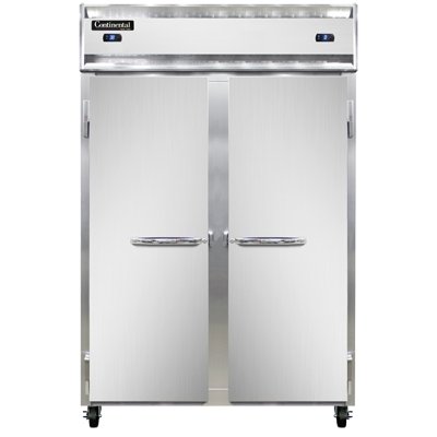 Continental Refrigerator 2RFNSA 52-Inch Refrigerator / Freezer — 2 Doors, Stainless Steel Exterior