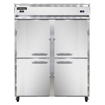 Continental Refrigerator 2RFENSAHD 57-Inch Refrigerator / Freezer β 4 Doors, Stainless Steel Exterior