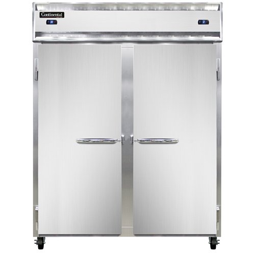 Continental Refrigerator 2RFEN 57-Inch Refrigerator / Freezer β 2 Doors, Stainless Steel Front