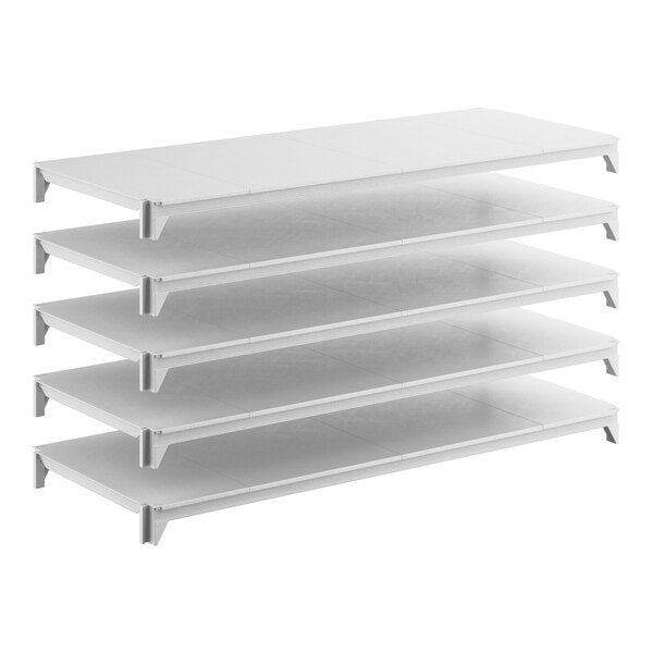 Cambro CPSK2460S5480 Camshelving Premium Stationary Shelf Plate Kit w/ 5 Solid Shelves - 24"W x 60"L