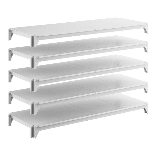 Cambro CPSK1848S5480 Camshelving Premium Shelf Plate Kit w/ 5 Solid Shelves - 18"W x 48"L