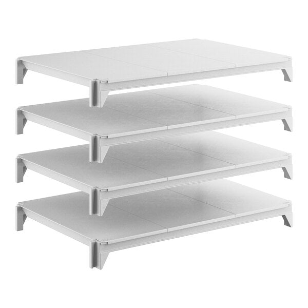 Cambro CPSK2436S4480 Camshelving Premium Shelf Plate Kit with 4 Solid Shelves - 24"W x 36"L