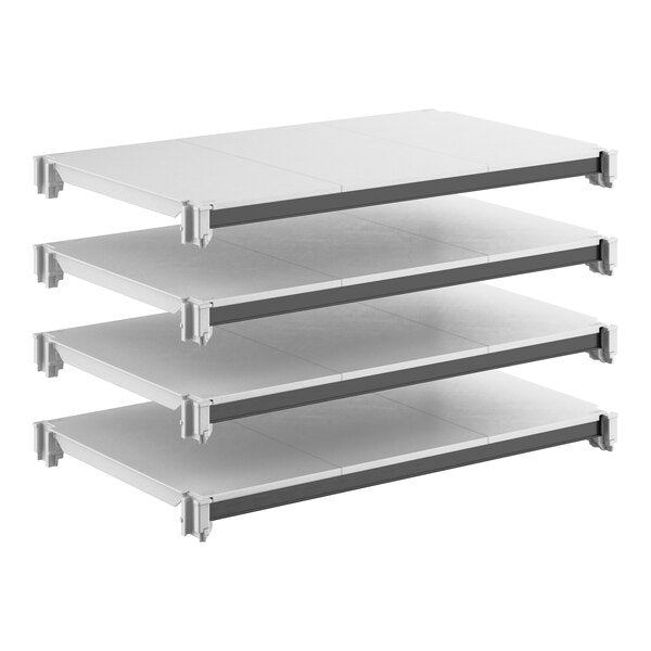 Cambro EXSK2136S4480 Camshelving Elements Solid 4-Shelf Plate Kit - 21"W x 36"L