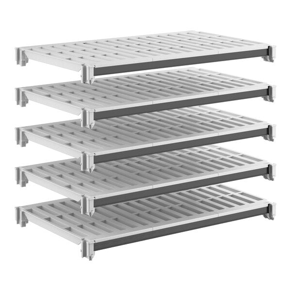 Cambro EXSK2136V5480 Camshelving Elements Vented 5-Shelf Plate Kit - 21"W X 36"L