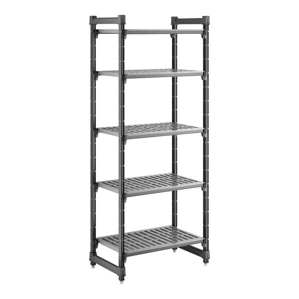Cambro CBU183072V5580 Camshelving Basics Plus Vented 5-Shelf Starter Unit - 18" x 30" x 72"