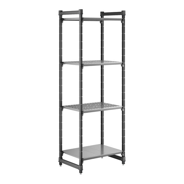 Cambro CBU213084VS4580 Camshelving Basics Plus Starter Unit w/ 3 Vented and 1 Solid Shelf - 21" x 30" x 84"